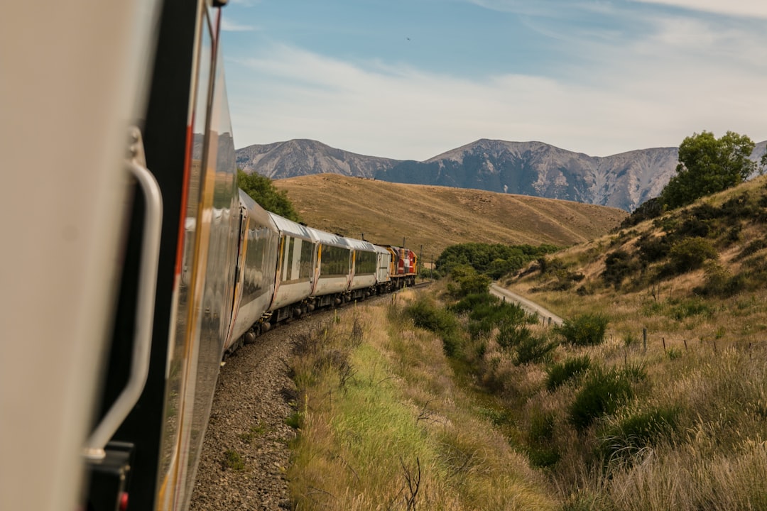 Train journey through the countryside