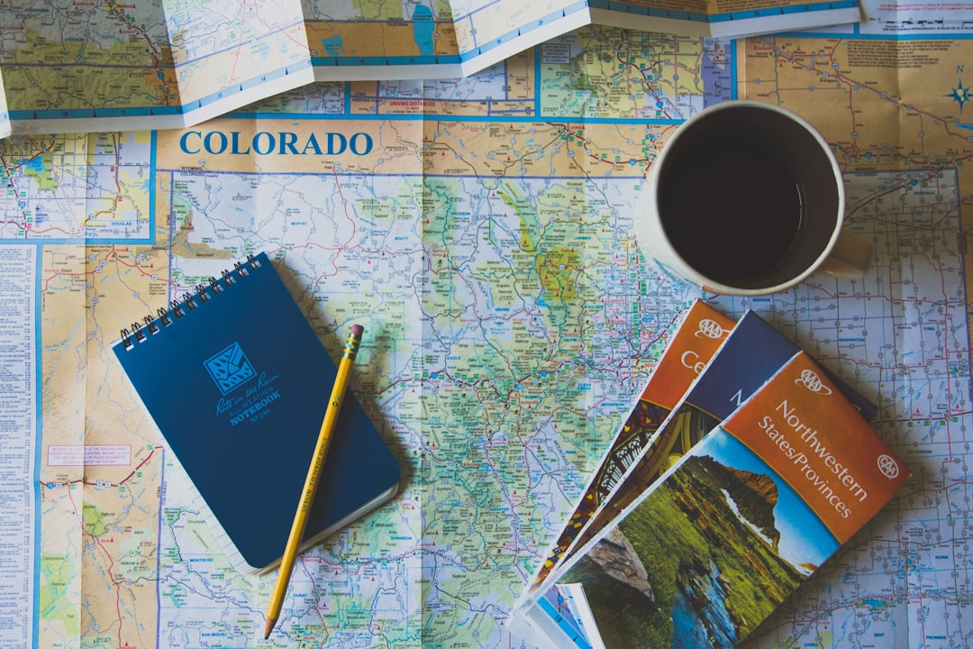 Portrait of a solo traveler planning a journey